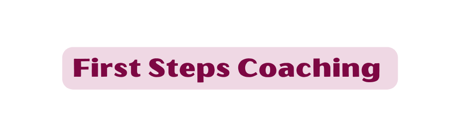 First Steps Coaching